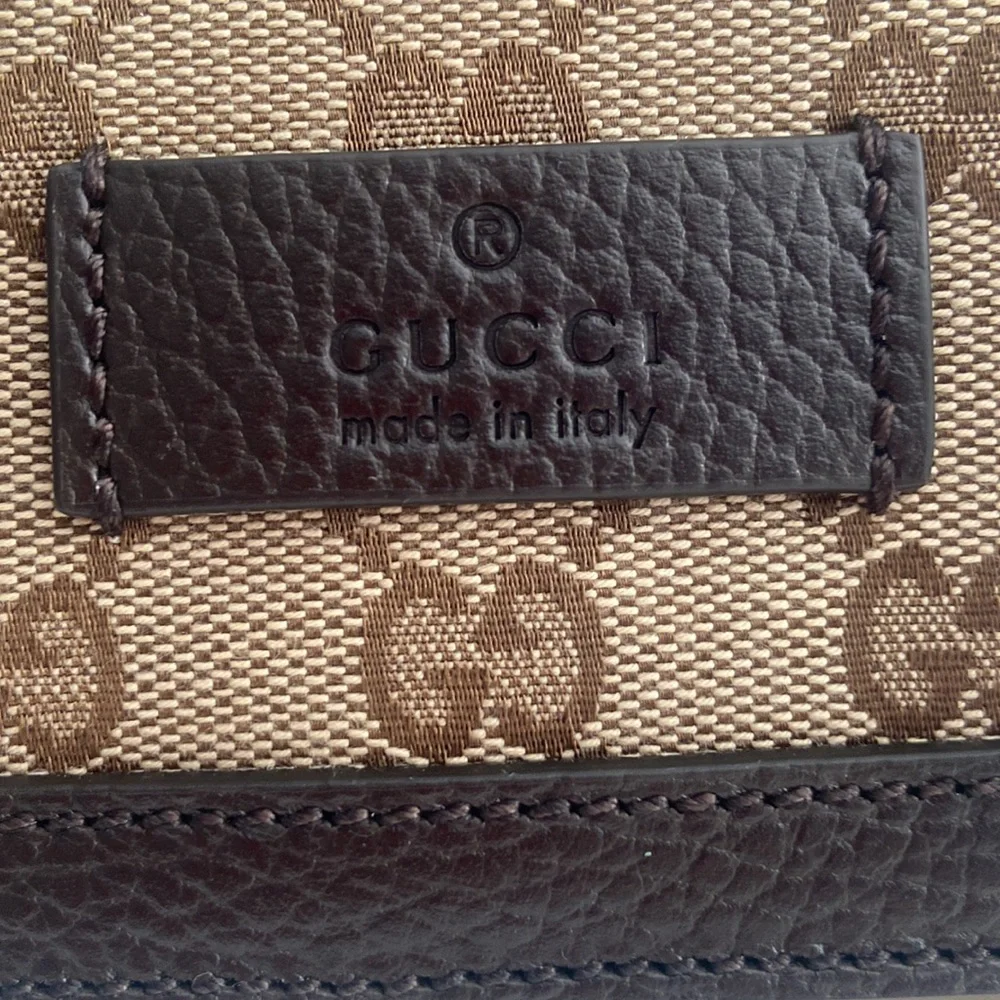 NWT  Gucci Ophidia, canvass with leather trims, adjustable strap - Picture 3 of 7